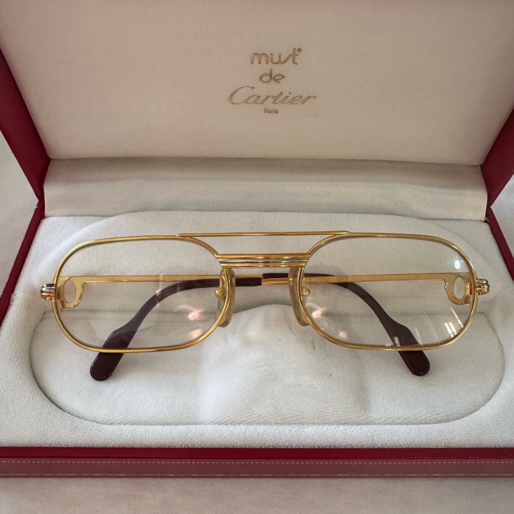 Cartier Gold Eyeglasses